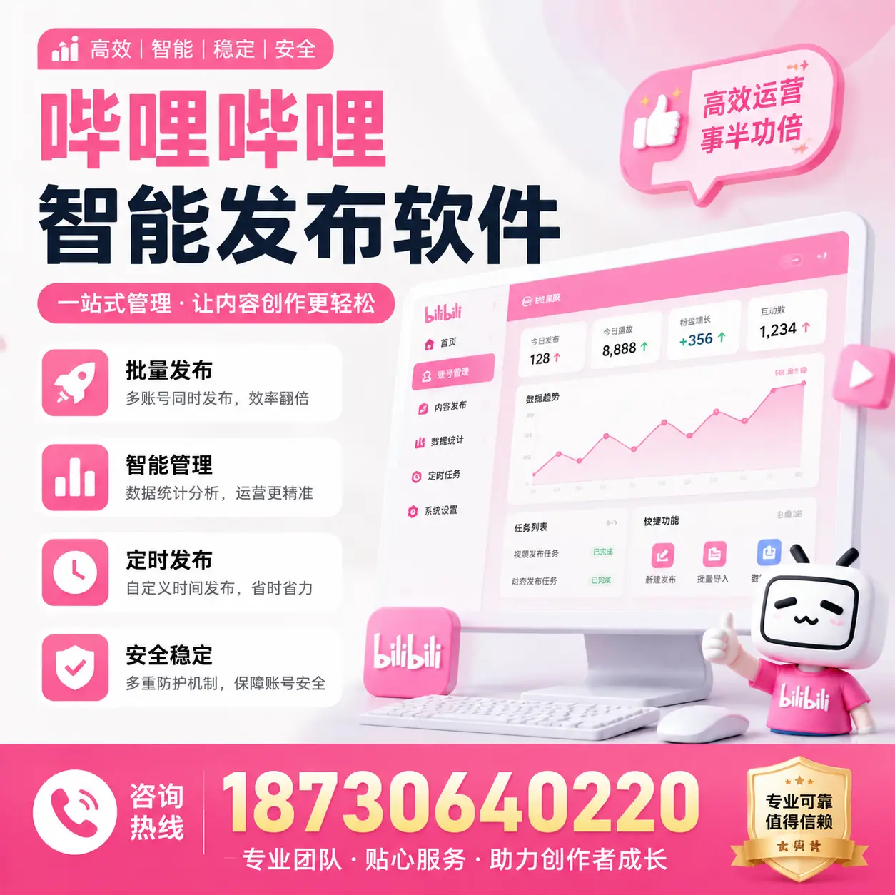 如何评估哔哩哔哩智能发布软件的ROI?许昌 企业必读
